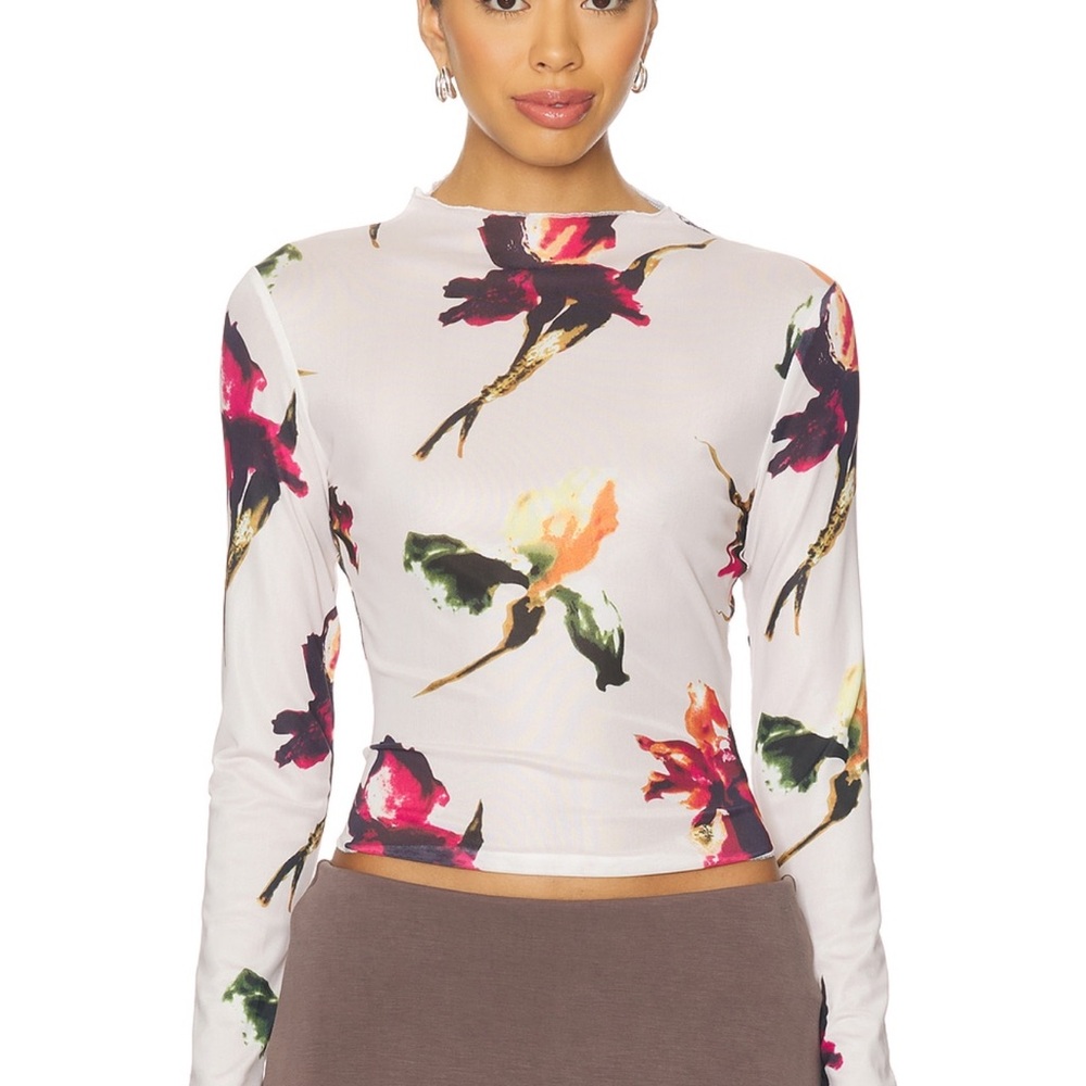 Lioness Multicolor Floral Long Sleeve Blouse